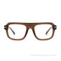 Grandi lenti alla moda uomini di prima qualità con cornici ottiche acetata spessa per occhiali